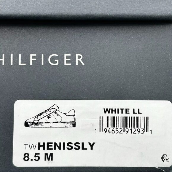 Tommy Hilfiger Women's Henissly Sneaker Size 8.5 White Lace up Casual & Stylish - Picture 11 of 13